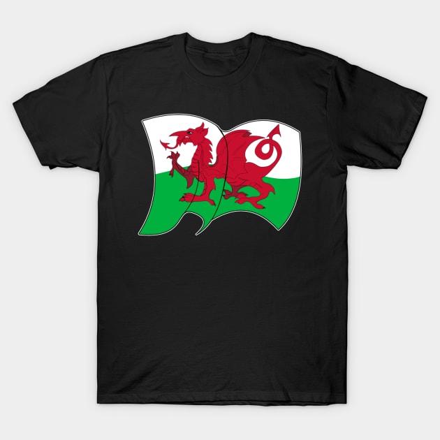 flag of Wales - sports, flags, and culture inspired designs T-Shirt by STearleArt